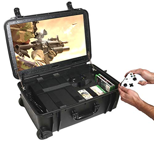 Case-Club-Waterproof-Xbox-One-XS-Portable-Gaming-Station-with-Built-in-241080p-Monitor-Storage-for-Controllers-Games-and-Included-Speakers-Xbox-Accessories-Not-Included