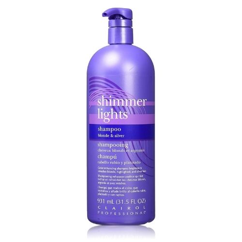 Clairol Shimmer Lights Shampoo for Blonde and Silver Hair, 31.5 Fl Oz
