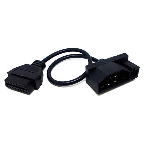 E-Car Connection 7 Pin Male OBD1 OBD to OBD2 OBDII 16 Pin Diagnostic Tool Adapter Cable for Ford EFI
