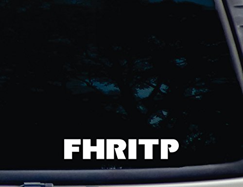 FHRITP - 8" x 1 3/8" die cut vinyl decal for window, car, truck, tool box, virtually any hard, smooth surface