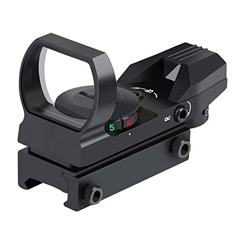 Feyachi Reflex Sight - Adjustable Reticle (4 Styles) Both Red and Green in one Sight!