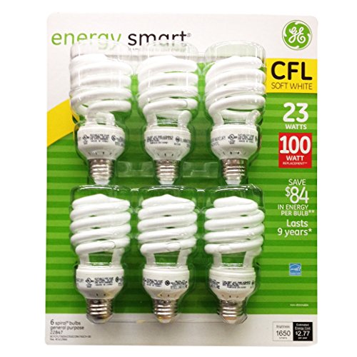 GE 23 Watt Energy Smart CFL - 100 Watt Replacement (pack of 6)
