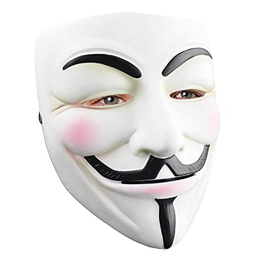 Hacker Mask for Costume Kids - V for Vendetta Mask Anonymous Guy Masks for Halloween