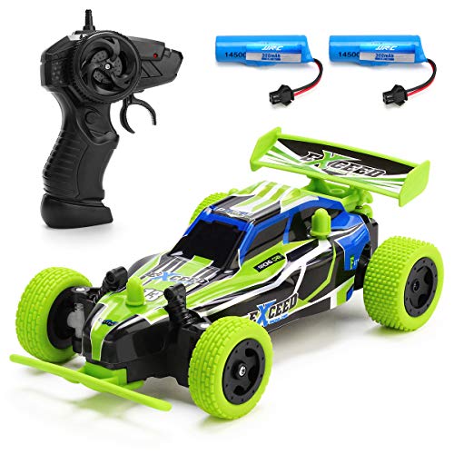 JJRC Remote Control Car, Rc Cars for Boys, 2.4 GHZ High Speed Racing Cars with 2 Rechargeable Batteries, Rock Off-Road Vehicle 1:20 Scale RC Cars Toys for Kids and Adults
