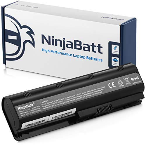 NinjaBatt Battery for HP 593553-001 636631-001 593554-001 593550-001 MU09 MU06 593562-001 G62 CQ42 2000 G72 G7 G6 DM4 CQ56 CQ57 CQ62 HSTNN-Q62C G56 HSTNN-DB0W - High Performance [4400mAh/48wh]