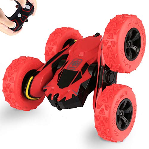 SZJJX-Remote-Control-Car-Truck-4WD-RC-Stunt-Car-2.4Ghz-Double-Sided-Rotating-360°-Flips-7.5Mph-Racing-Vehicles-Kids-Toy-Cars-Gift-for-Boys-Girls-Birthday-Battery-Not-Included