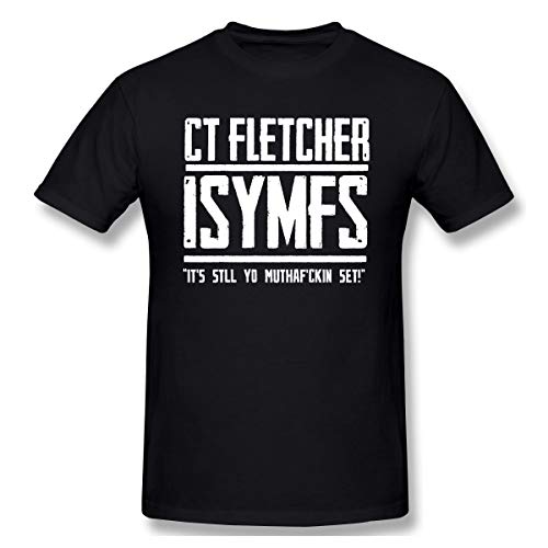 Shawnajjarosz Men CT Fletcher ISYMFS T Shirts Black with Men's Short Sleeve