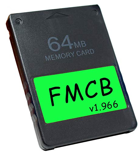 Skywin FMCB Free McBoot Card v1.966 for PS2 - Plug and Play PS2 Memory Card - 64 MB Memory Card PS2 Runs Games in USB Disk or Hard Disk