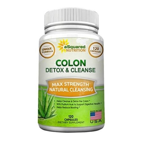 Pure Colon Cleanse for Weight Loss - 120 Capsules, Max Strength, Natural Colon Detox Cleanser, Colon Cleansing Diet Supplement Blend for Digestive Health, Diet Pills for Men & Women