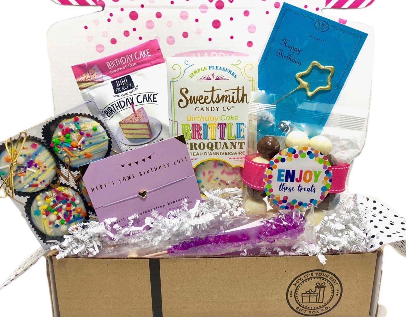 Birthday Gift Box Set Filled With Unique Treats & Surprise Gifts For Wife