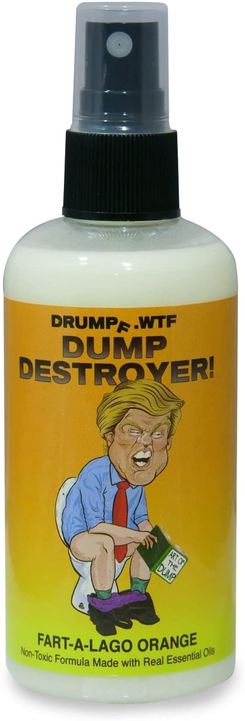 Drumpf.WTF Dump Destroyer Anti-BS, Anti-Stink, Pre-Poop Toilet Spray,