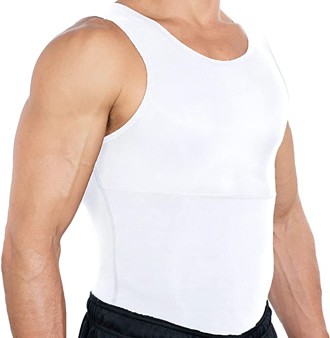 Esteem Apparel New Men’s Chest Compression Shirt Slimming