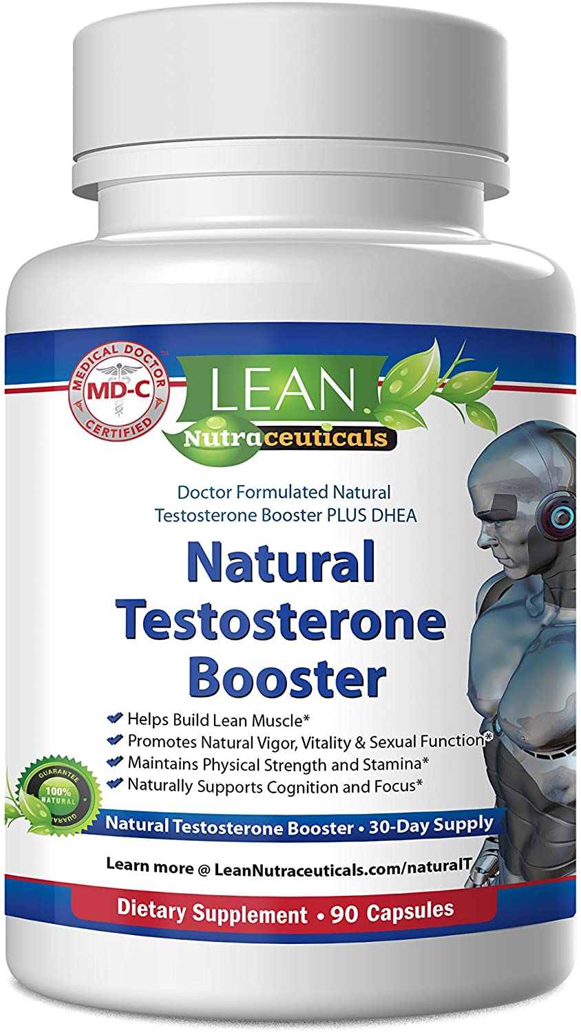 Lean Nutraceuticals Md Certified Natural Testosterone Booster for Men 