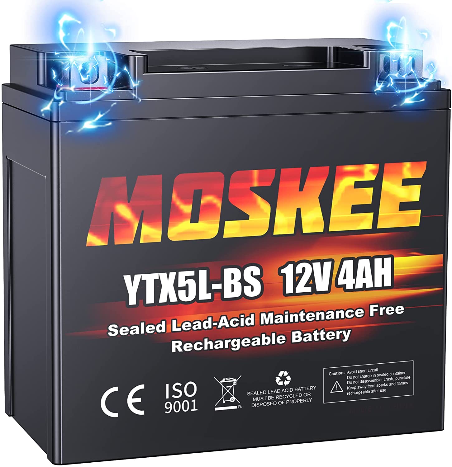 Moskee YTX5L-BS Motorcycle Battery High Performance - Maintenance Free