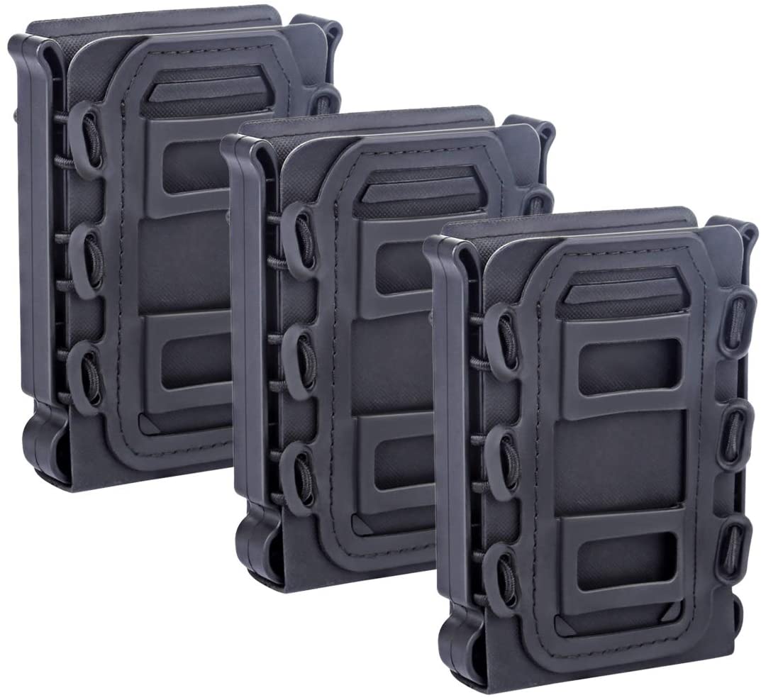 WOLFBUSH 3Pcs Tactical Fast Mag WST TPR Flexible Magazine Pouch