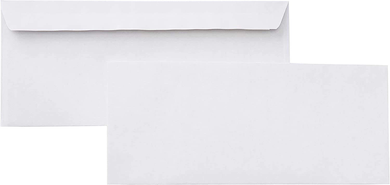 Amazon Basics #10 Security-Tinted Self-Seal Business Letter Envelopes, Peel & Seal Closure