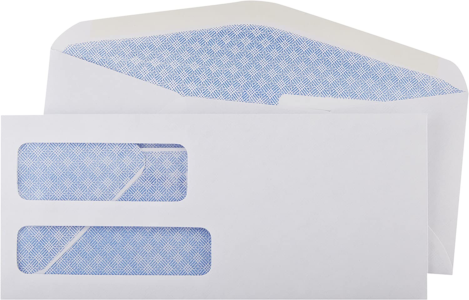 Amazon Basics #9 Double Window Security Tinted Envelopes