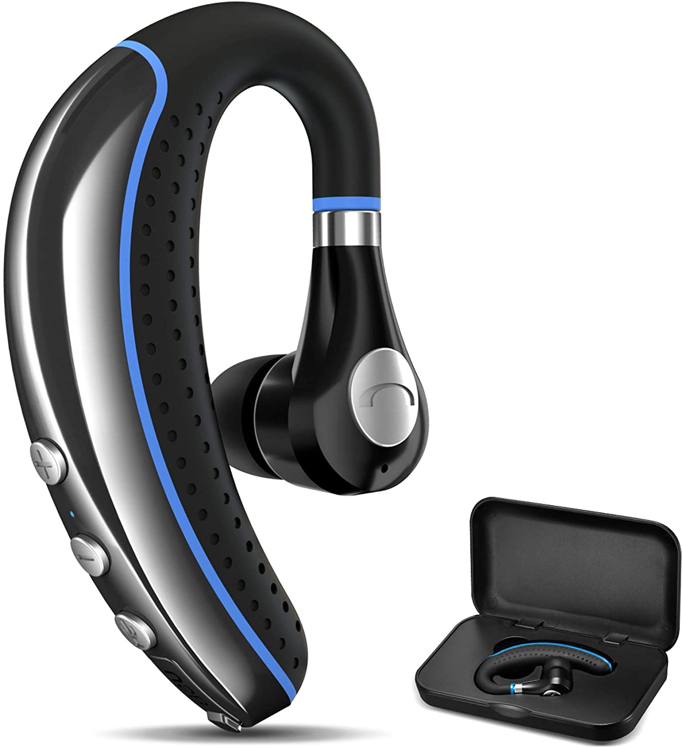 Bluetooth Headset, FIMITECH Wireless Earpiece V5.0 Ultralight Hands Free Business Earphone with Mic
