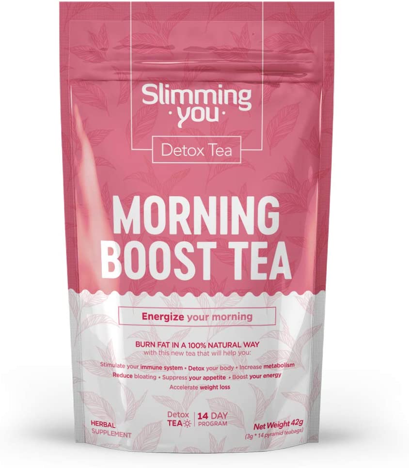 Detox Tea for Weight Loss and Belly Fat, 14 Day Morning Boost Tea, Teatox Herbal Tea 