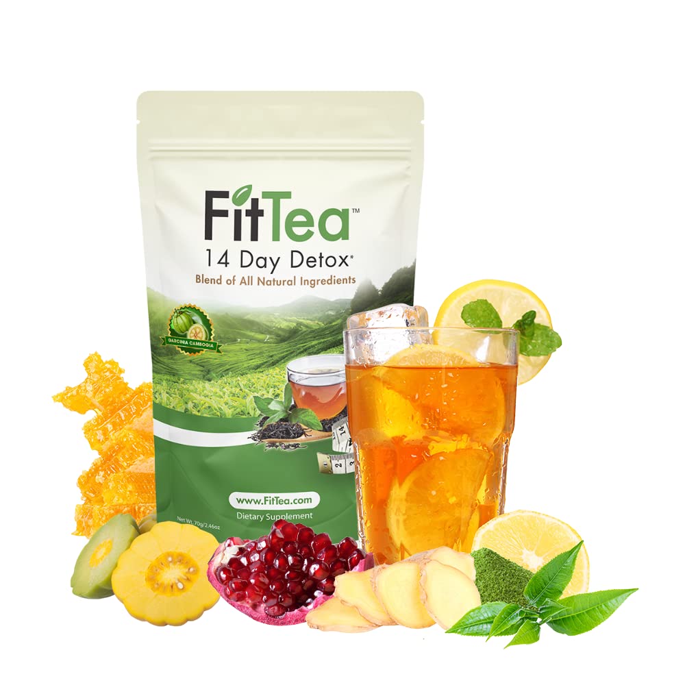 Fit Tea 14 Day Detox Herbal Weight Loss Tea- Natural Weight Loss, Body Cleanse and Appetite Control