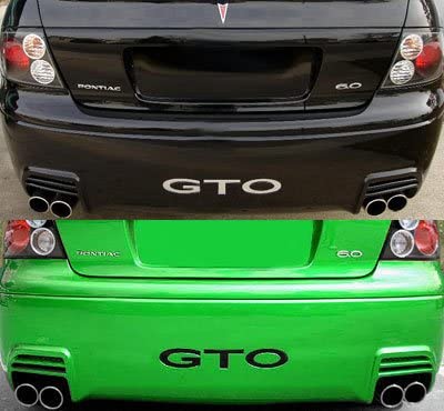 PONTIAC GTO SAP Rear Bumper Valence Vinyl Inserts Decals Letters 3D Carbon Fiber Series 