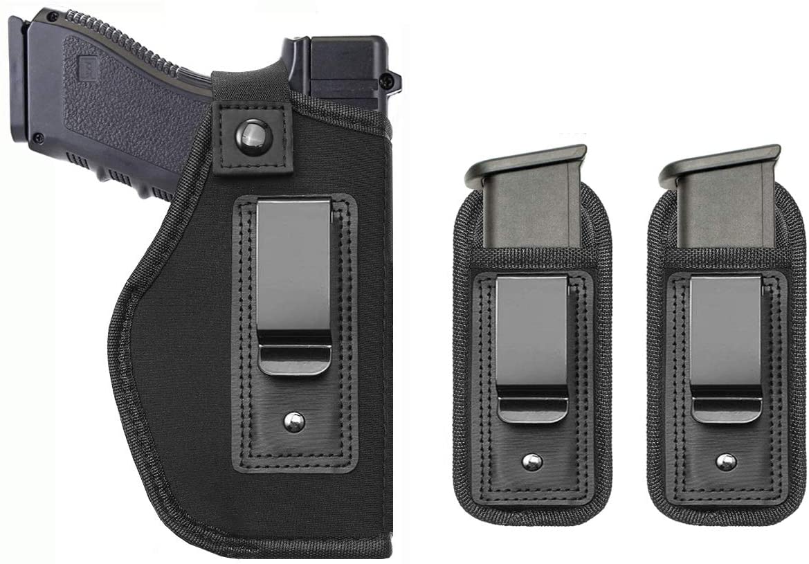 TACwolf Universal Magazine IWB Holster for Concealed Carry Pouch Single Double Stack Inside The Waistband Fits Firearms Glock