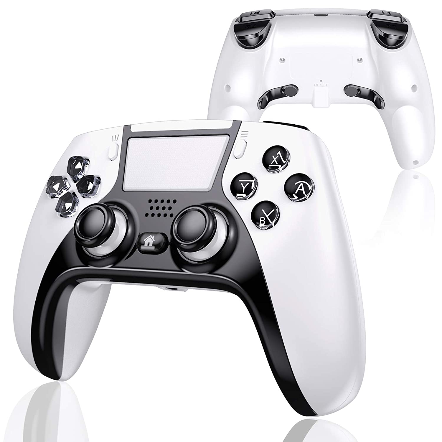 UeeVii PS4 Controller with 4 Paddles, Wireless Game Controller Compatible with Playstation