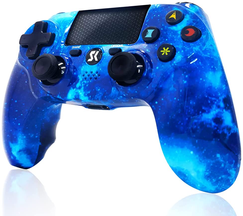 Wireless Controller for PS4, RoyaBlue Style High Performance Double Shock Gaming Controller Compatible with Playstation