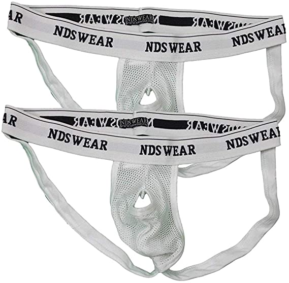 NDS Wear Open Suspensory Cotton Mesh Jock Strap, Single or 2 Pack Jockstraps