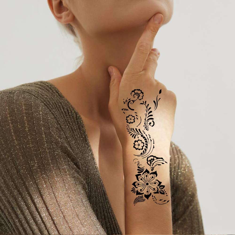 20-Sheets-Henna-Stencils-Glitter-Tattoo