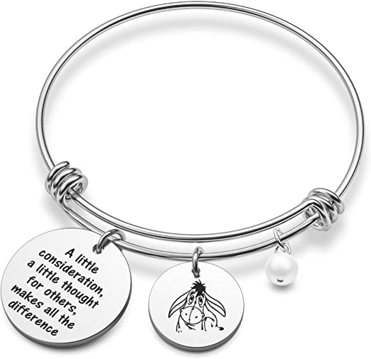 Pooh-Inspired-Gift-Eeyore-Quote-Bracelet-A-little-Consideration-Little
