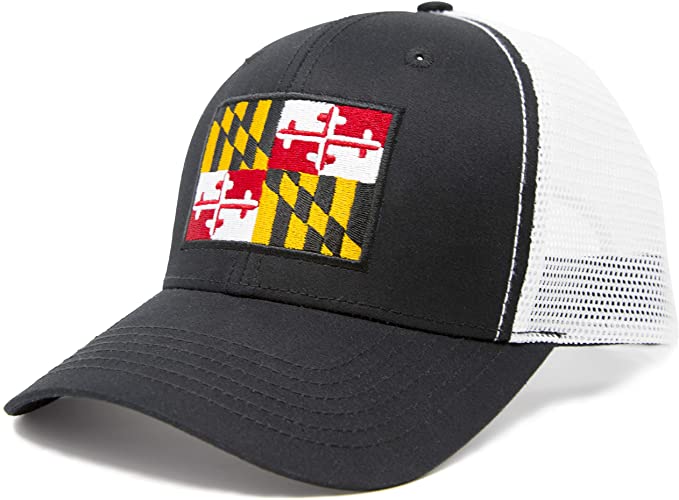 International-Tie-Maryland-Flag-Snapback-Trucker-Baseball-Hat