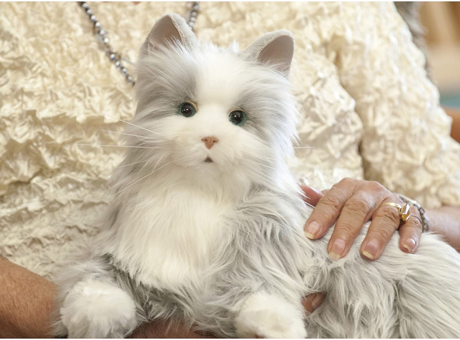 JOY-FOR-ALL-Silver-Cat-with-White-Mitts-Interactive-Companion-Pets-Realistic-&-Lifelike