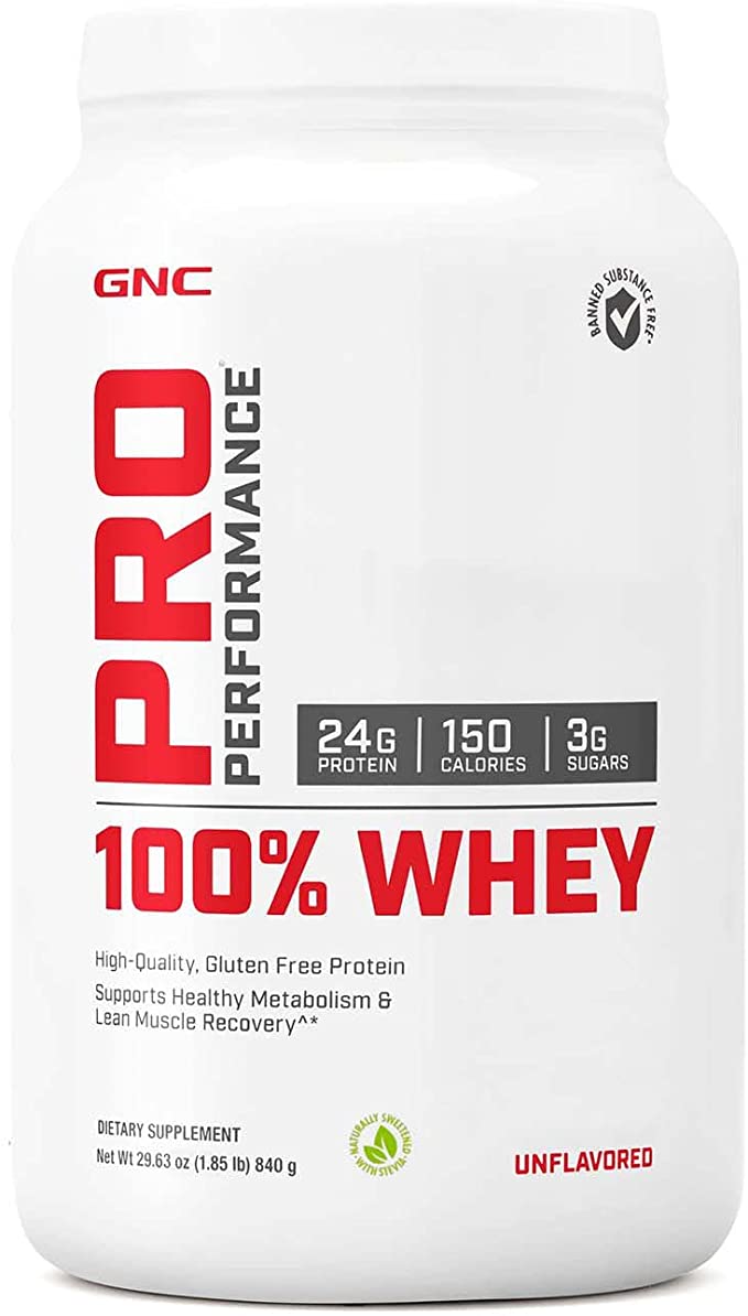 GNC Pro Performance 100% Whey Protein Powder - Unflavored