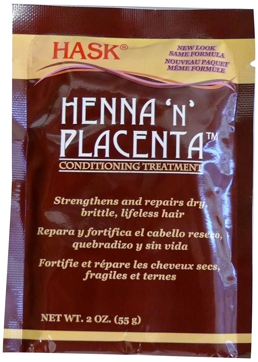 Hask Pks Henna & Placenta 2 Ounce Conditioning Treatment