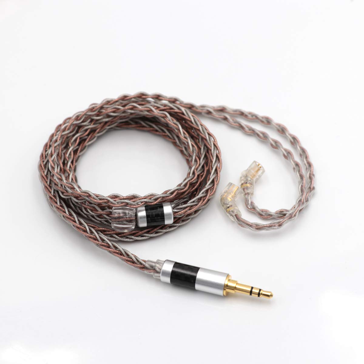 Linsoul TRIPOWIN C8 8-Core Silver Copper Foil Braided Earphone Replacement Upgrade Cable,