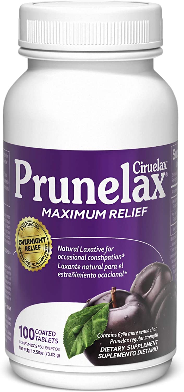 Prunelax Ciruelax Maximum Relief Natural Laxative for Occasional Constipation,