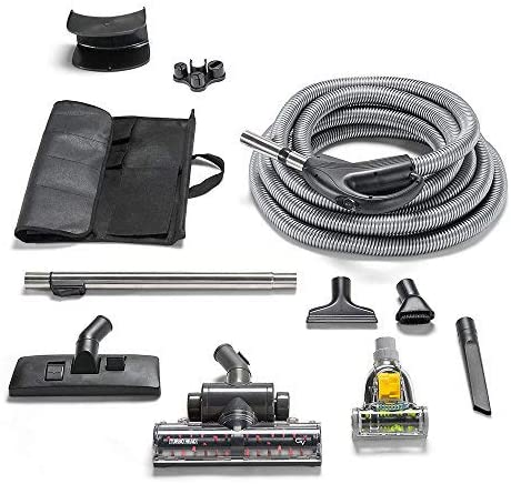 Universal Central Vacuum Hose Kit w Turbo Nozzles