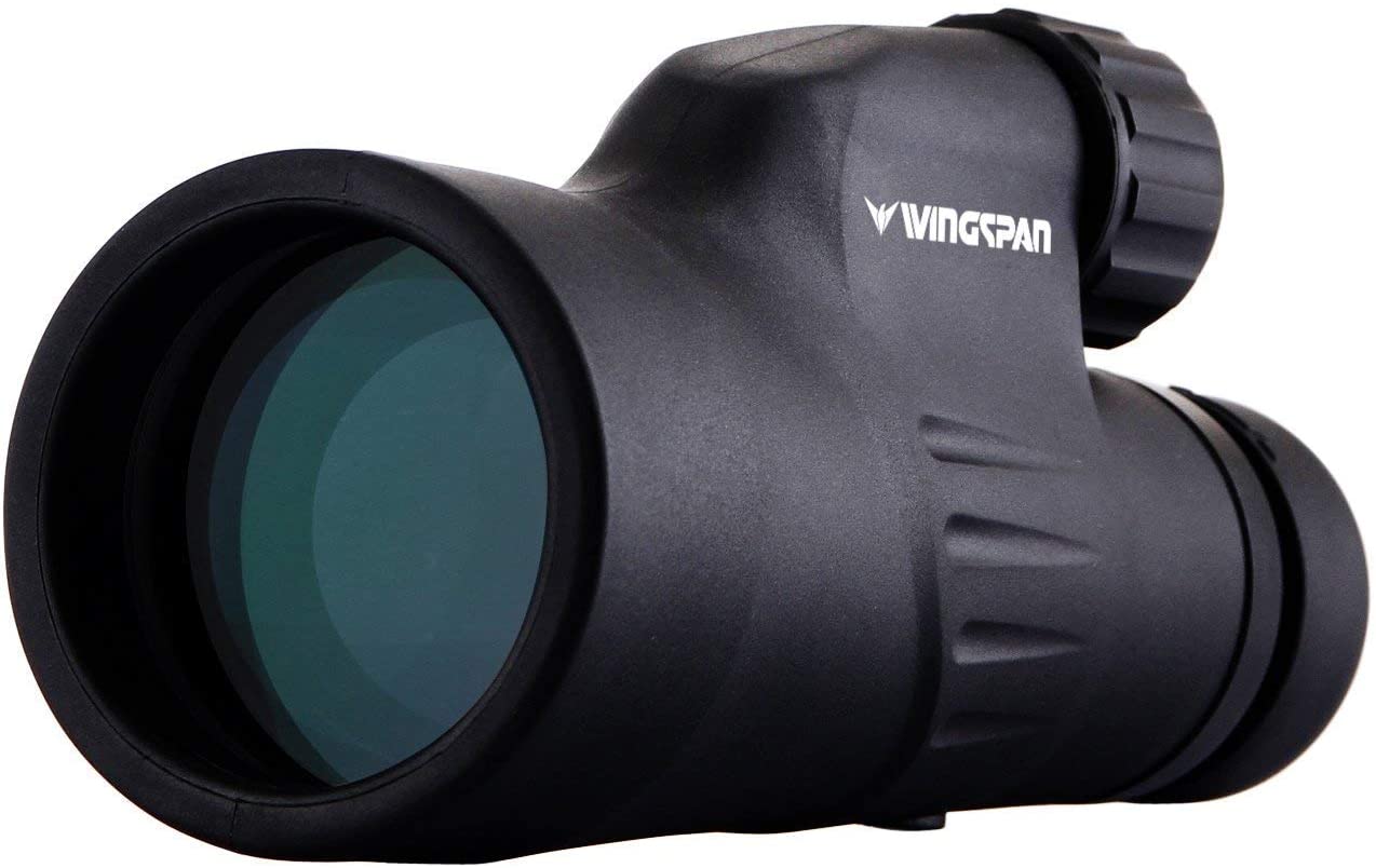 Wingspan Optics Explorer High Powered 12X50 Monocular. Bright and Clear