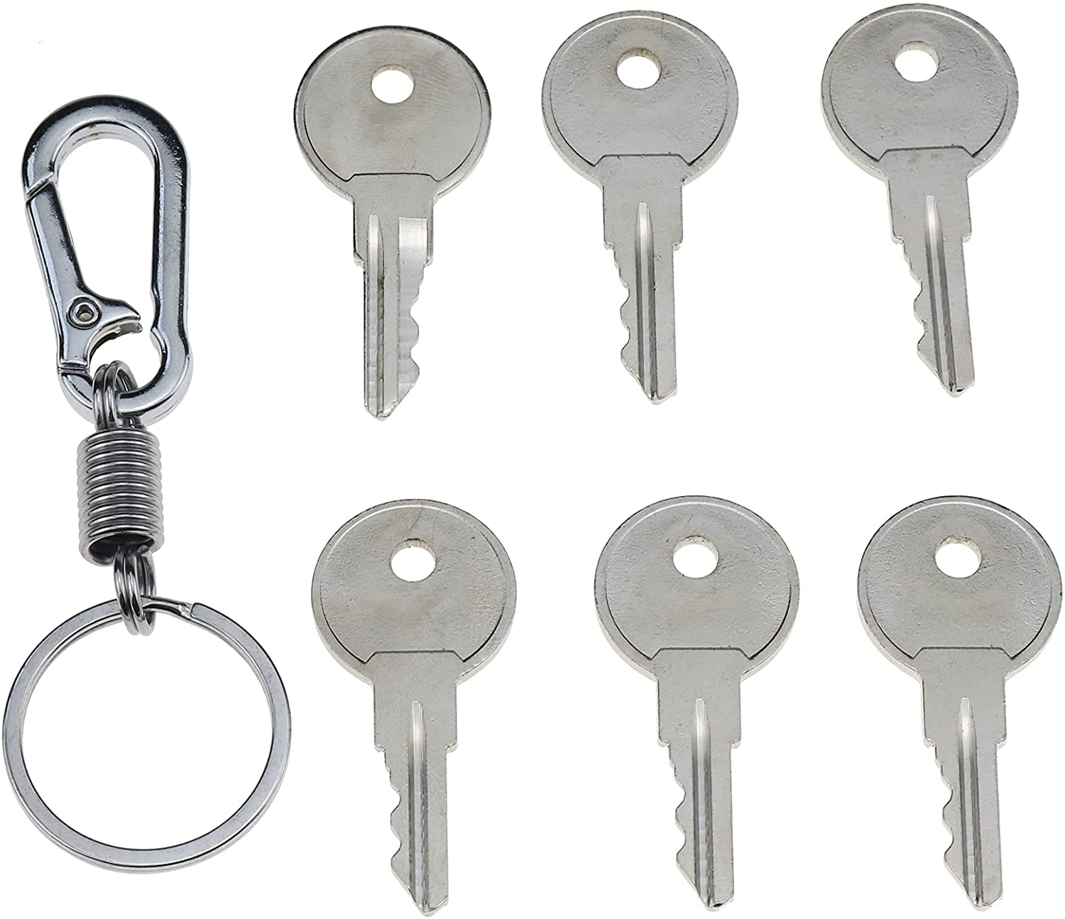ZTUOAUMA 6X Universal Replacement Keys Stamped CH751 with Key Chain for Various Locks